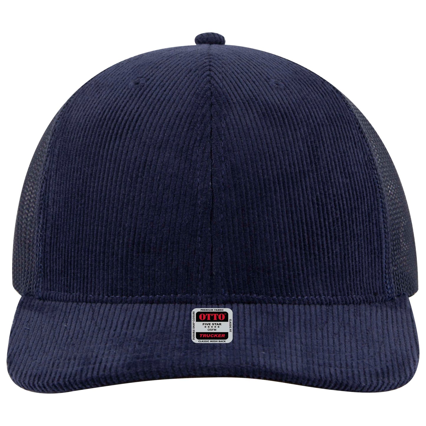 Otto Cap 112-1 6 Panel Mid Profile Mesh Back Trucker Cap