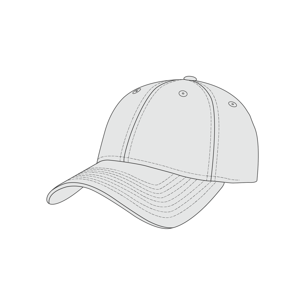 Unbranded Trucker Cap, Blank Mesh Back Hat