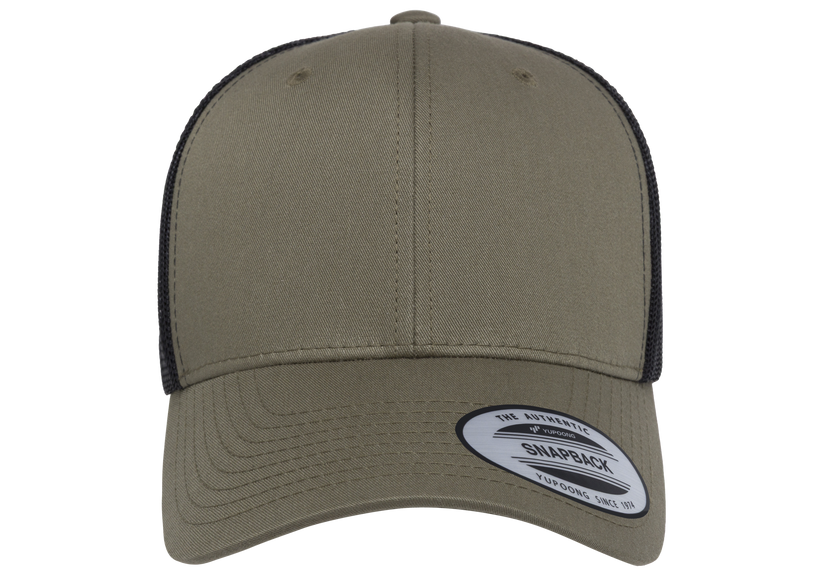 Yupoong 6606T Retro Trucker Hat Baseball Cap with Mesh Back, 2-Tone Colors - YP Classics