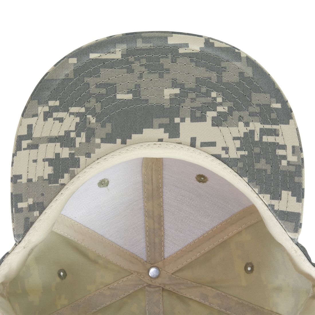 Decky 1047 Camouflage High Profile Snapback Hats 6 Panel Caps Flat Bill Army Wholesale