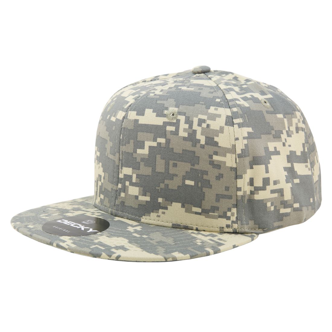 Decky 1047 Camouflage High Profile Snapback Hats 6 Panel Caps Flat Bill Army Wholesale