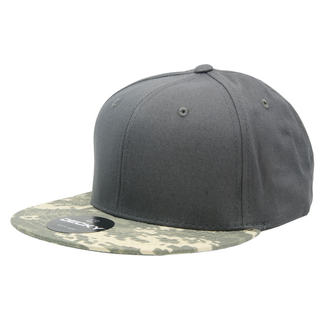 Decky 1047 Camouflage High Profile Snapback Hats 6 Panel Caps Flat Bill Army Wholesale