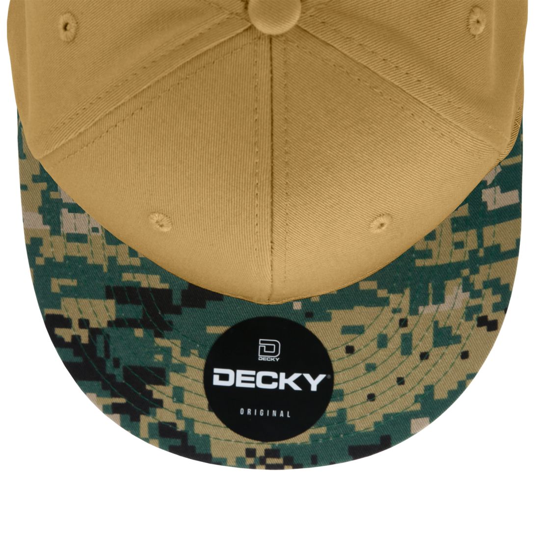 Decky 1047 Camouflage High Profile Snapback Hats 6 Panel Caps Flat Bill Army Wholesale