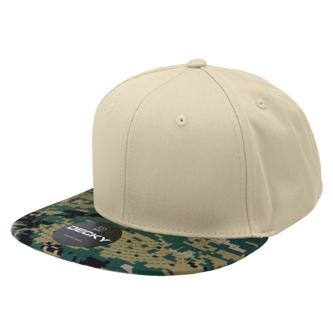 Decky 1047 Camouflage High Profile Snapback Hats 6 Panel Caps Flat Bill Army Wholesale