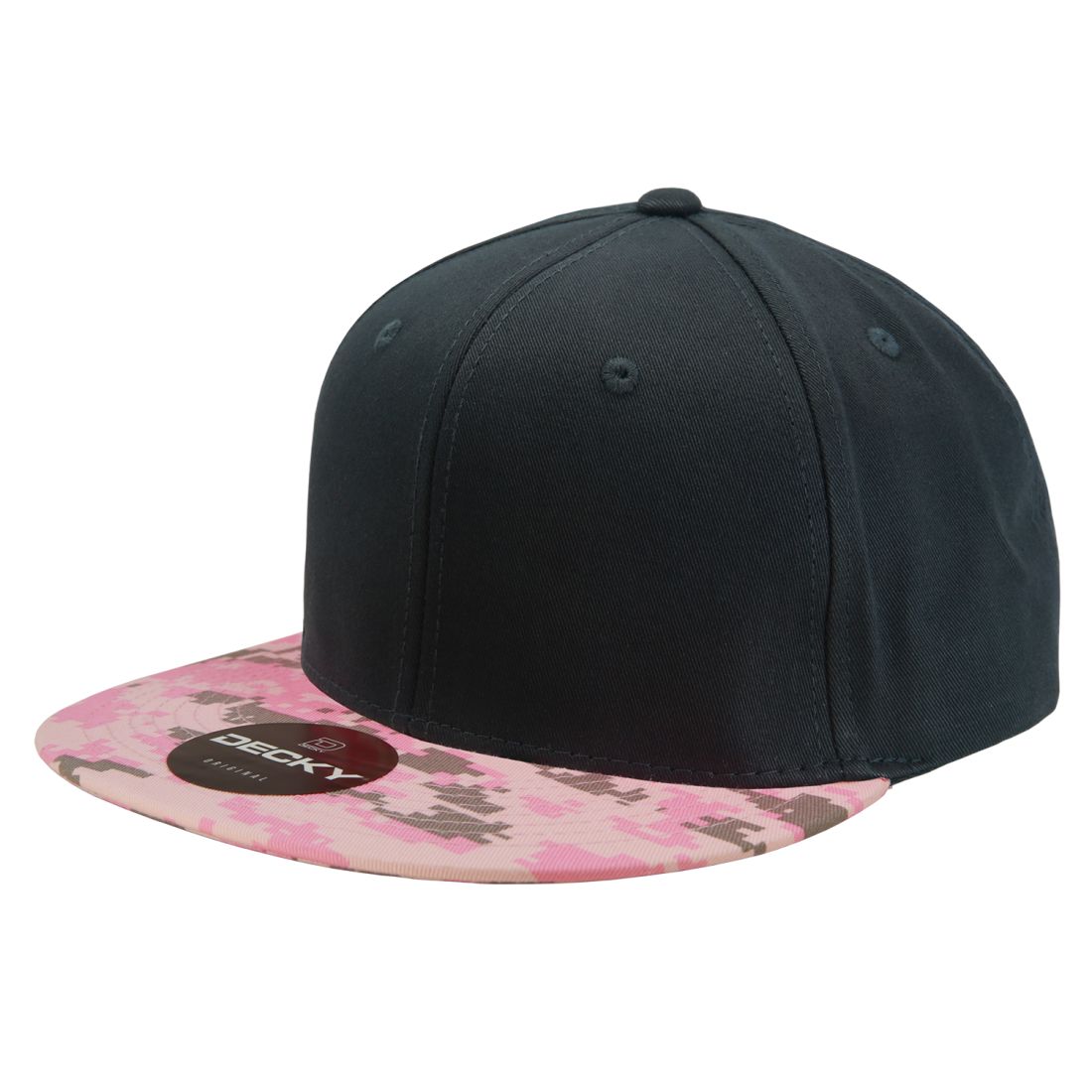 Decky 1047 Camouflage High Profile Snapback Hats 6 Panel Caps Flat Bill Army Wholesale