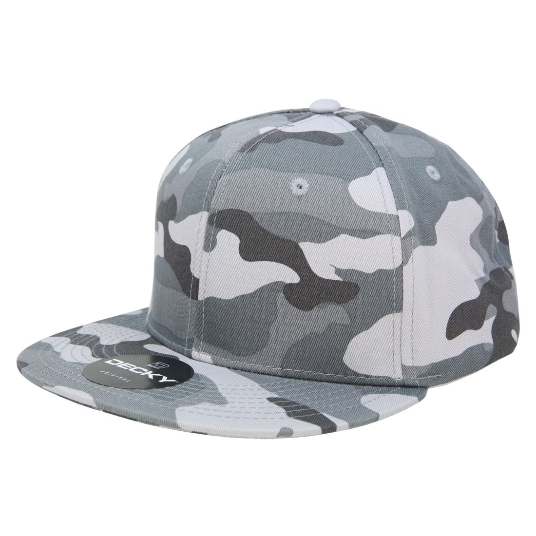 Decky 1047 Camouflage High Profile Snapback Hats 6 Panel Caps Flat Bill Army Wholesale