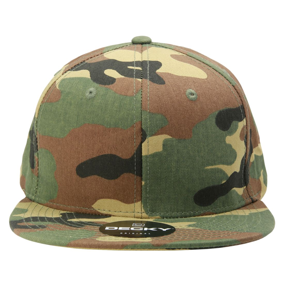 Decky 1047 Camouflage High Profile Snapback Hats 6 Panel Caps Flat Bill Army Wholesale
