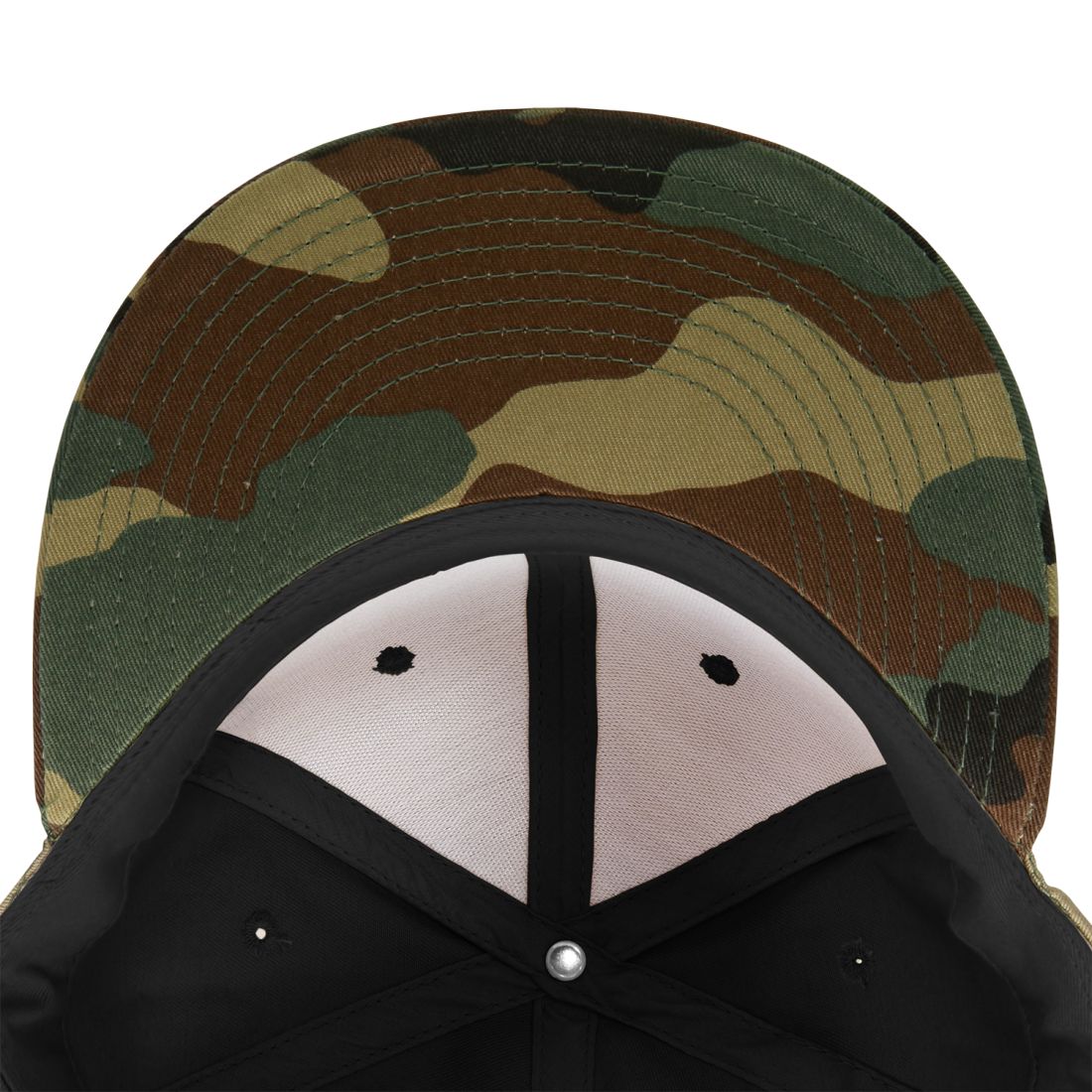 Decky 1047 Camouflage High Profile Snapback Hats 6 Panel Caps Flat Bill Army Wholesale