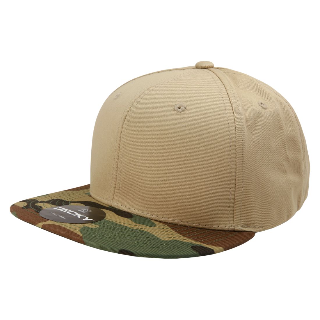 Decky 1047 Camouflage High Profile Snapback Hats 6 Panel Caps Flat Bill Army Wholesale