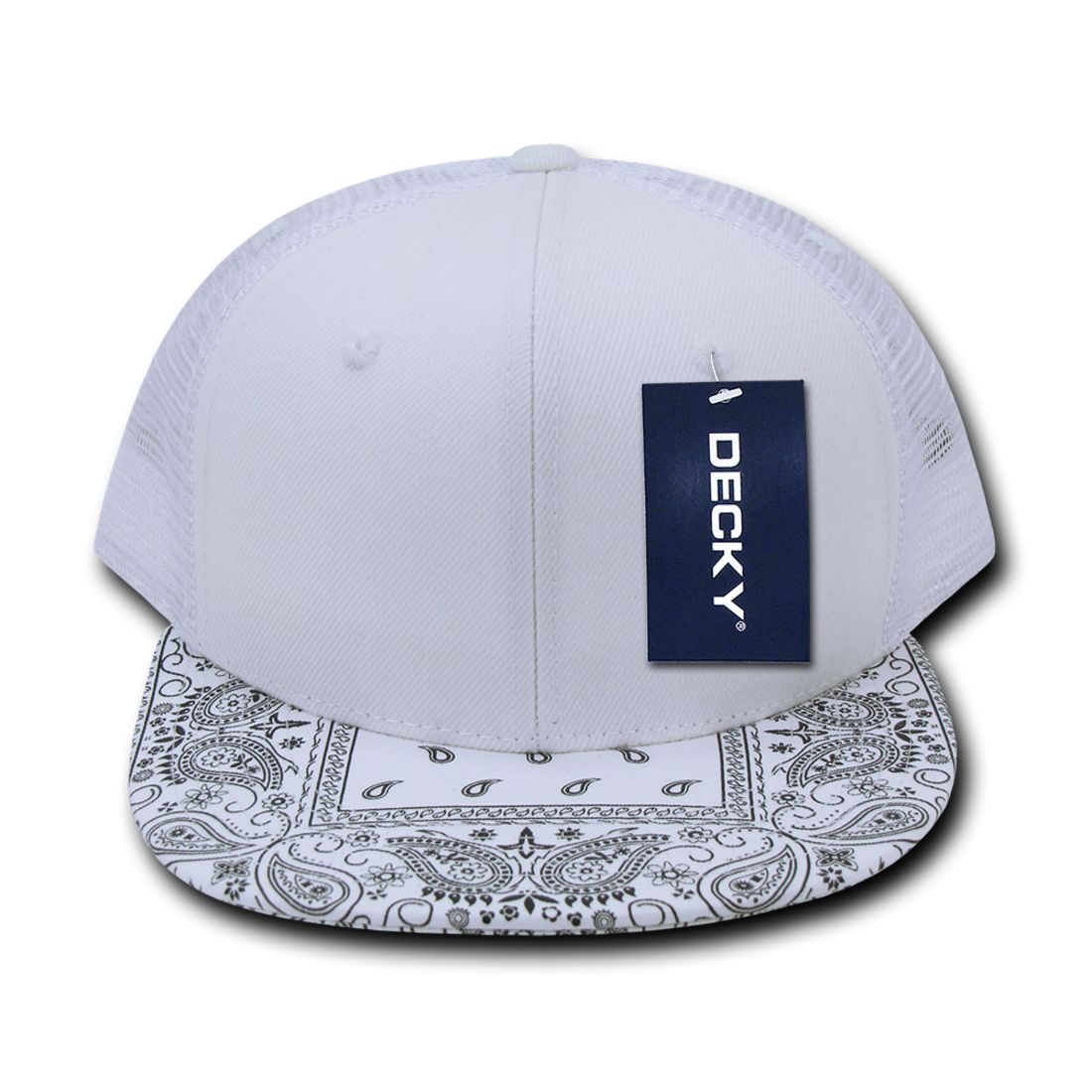 Decky 1083 High Profile Bandana Paisley Trucker Snapback Hats 6 Panel Caps Wholesale