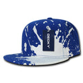 Decky 1125 Paint Splat High Profile Snapback Hats 6 Panel Flat Bill Caps Wholesale