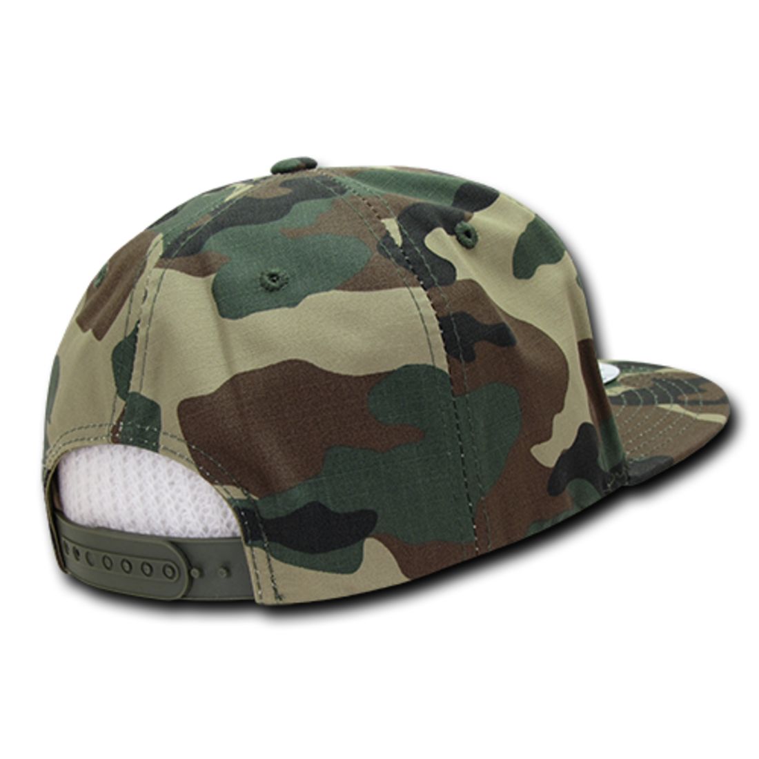 Decky 360 Ripstop Snapback Hats High Profile 6 Panel Flat Bill Baseball Caps Wholesale