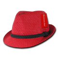 Decky 557 Lunada Bay Paper Straw Fedora Braided Hats Hatband Caps Men Women Wholesale