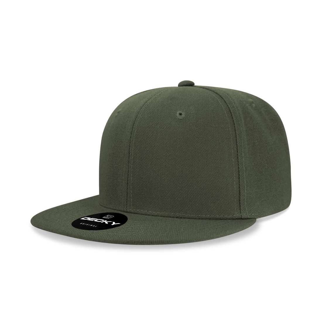 Decky 6020 High Profile Snapback Hats 6 Panel Flat Bill Caps Structured Wholesale