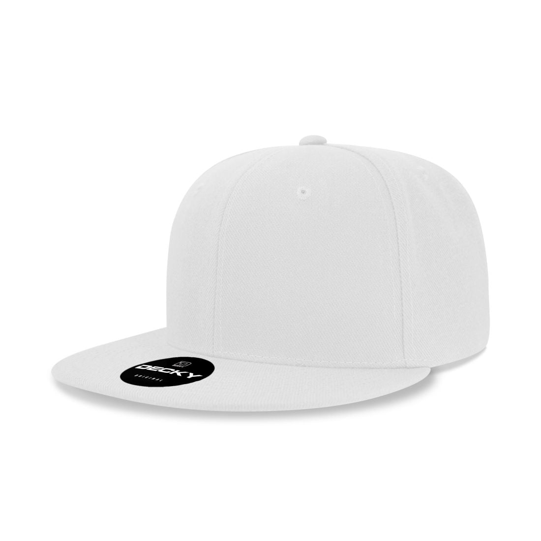 Decky 6020 High Profile Snapback Hats 6 Panel Flat Bill Caps Structured Wholesale