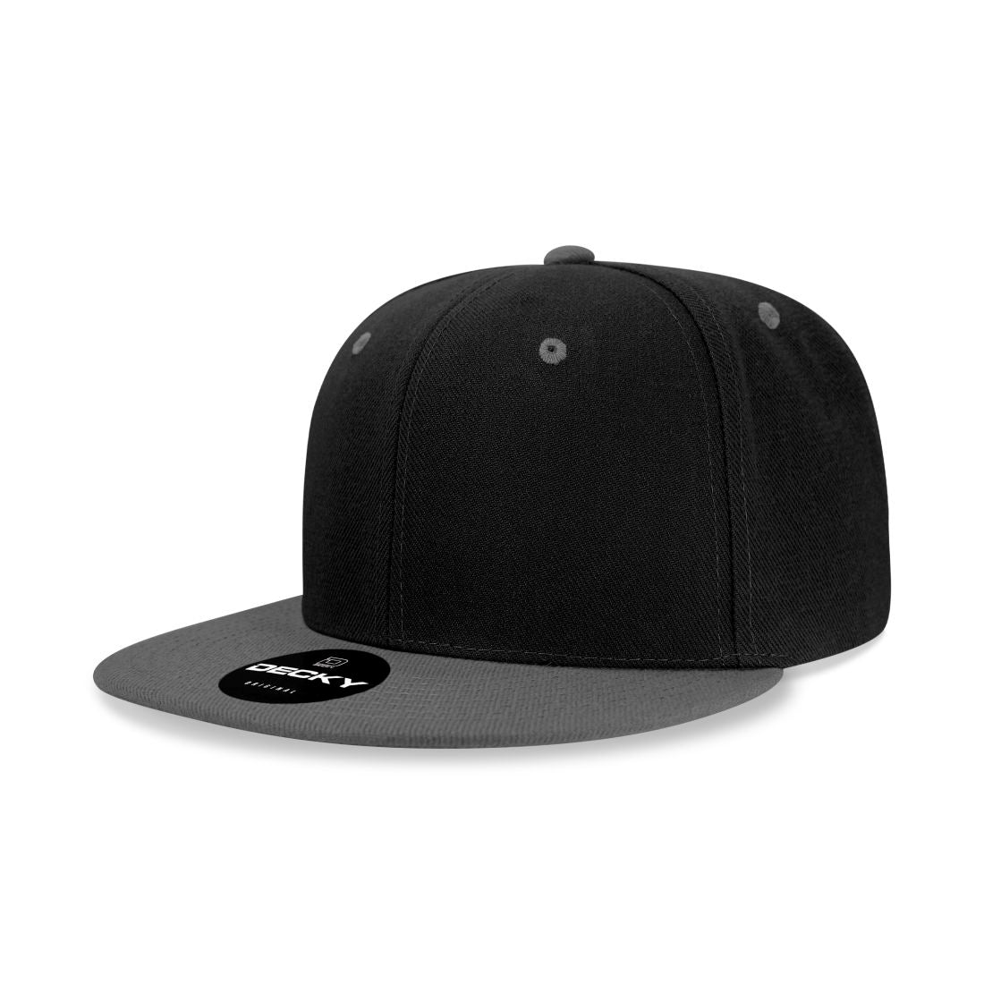 Decky 6020 High Profile Snapback Hats 6 Panel Flat Bill Caps Structured Wholesale