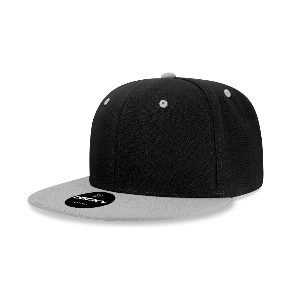 Decky 6020 High Profile Snapback Hats 6 Panel Flat Bill Caps Structured Wholesale