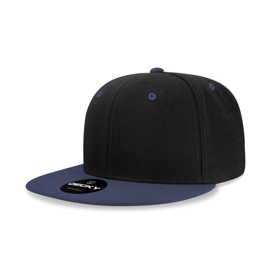 Decky 6020 High Profile Snapback Hats 6 Panel Flat Bill Caps Structured Wholesale