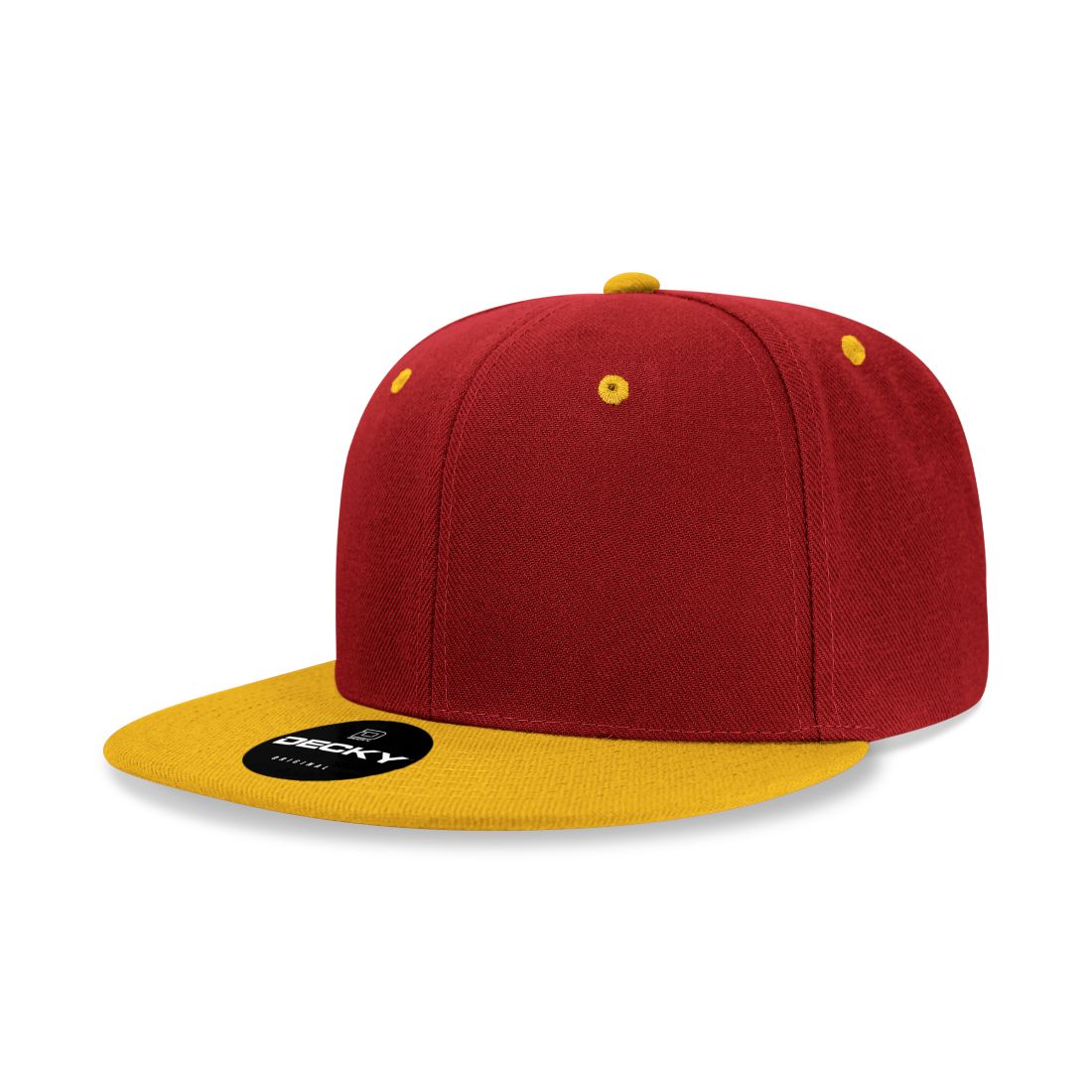 Decky 6020 High Profile Snapback Hats 6 Panel Flat Bill Caps Structured Wholesale