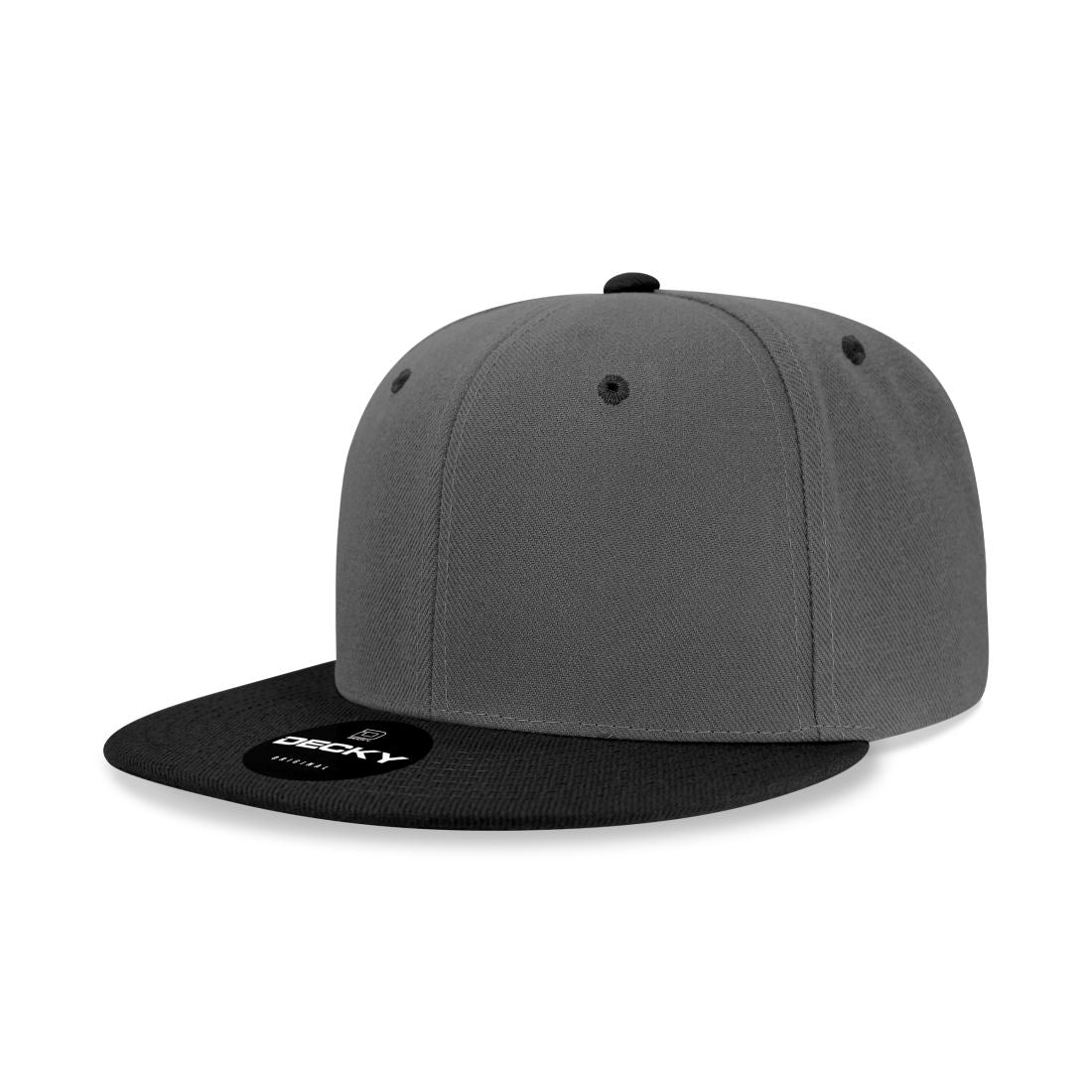Decky 6020 High Profile Snapback Hats 6 Panel Flat Bill Caps Structured Wholesale