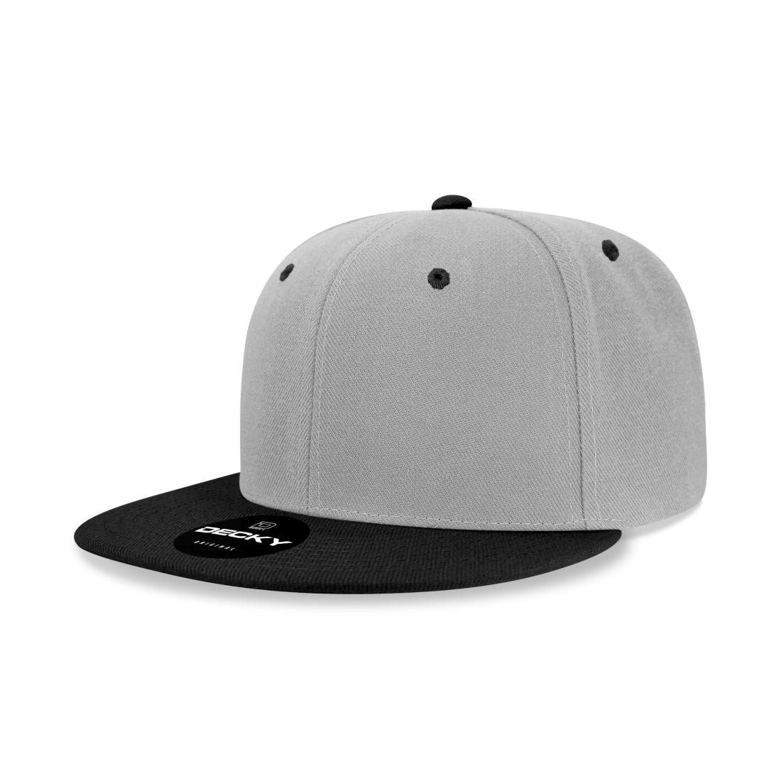 Decky 6020 High Profile Snapback Hats 6 Panel Flat Bill Caps Structured Wholesale