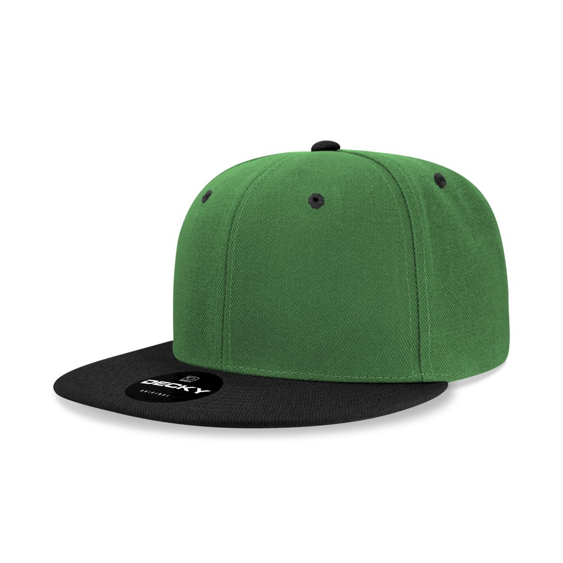 Decky 6020 High Profile Snapback Hats 6 Panel Flat Bill Caps Structured Wholesale