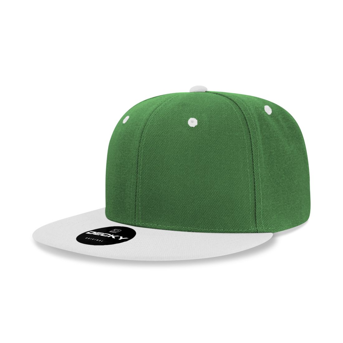 Decky 6020 High Profile Snapback Hats 6 Panel Flat Bill Caps Structured Wholesale