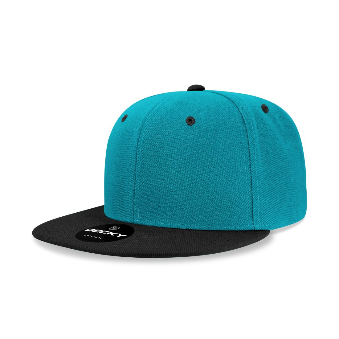 Decky 6020 High Profile Snapback Hats 6 Panel Flat Bill Caps Structured Wholesale