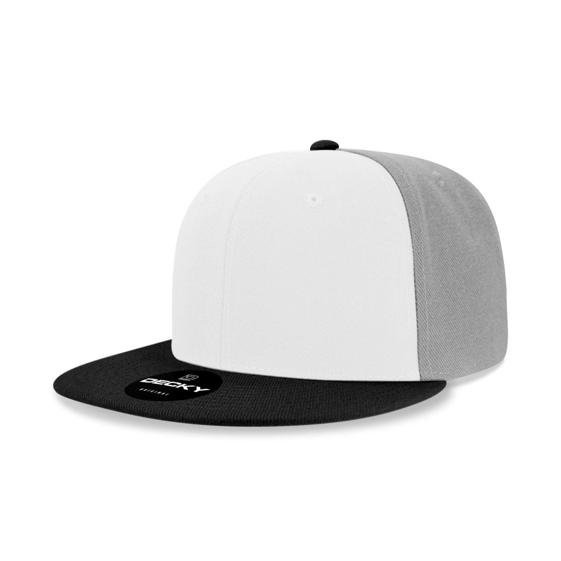 Decky 6020 High Profile Snapback Hats 6 Panel Flat Bill Caps Structured Wholesale