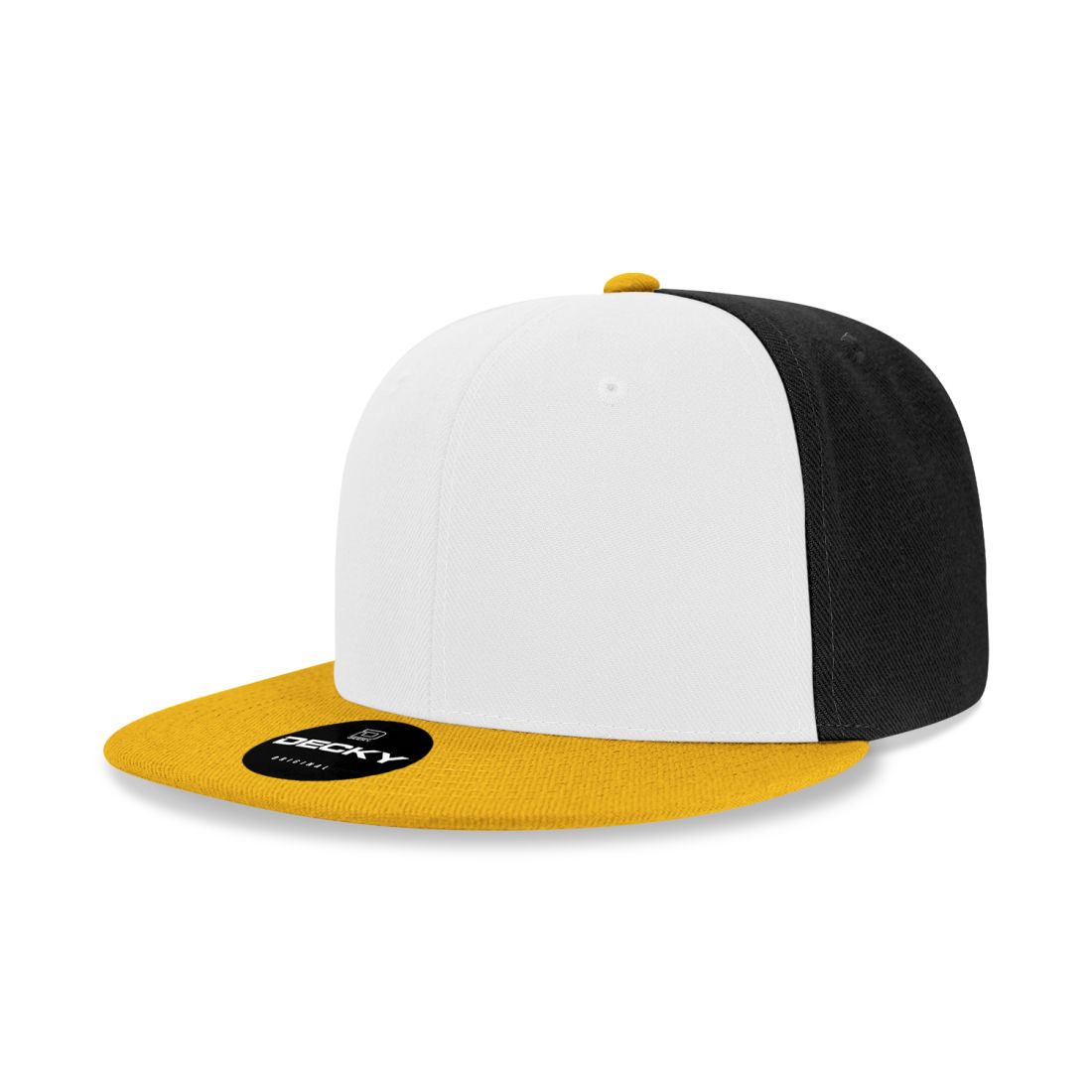 Decky 6020 High Profile Snapback Hats 6 Panel Flat Bill Caps Structured Wholesale