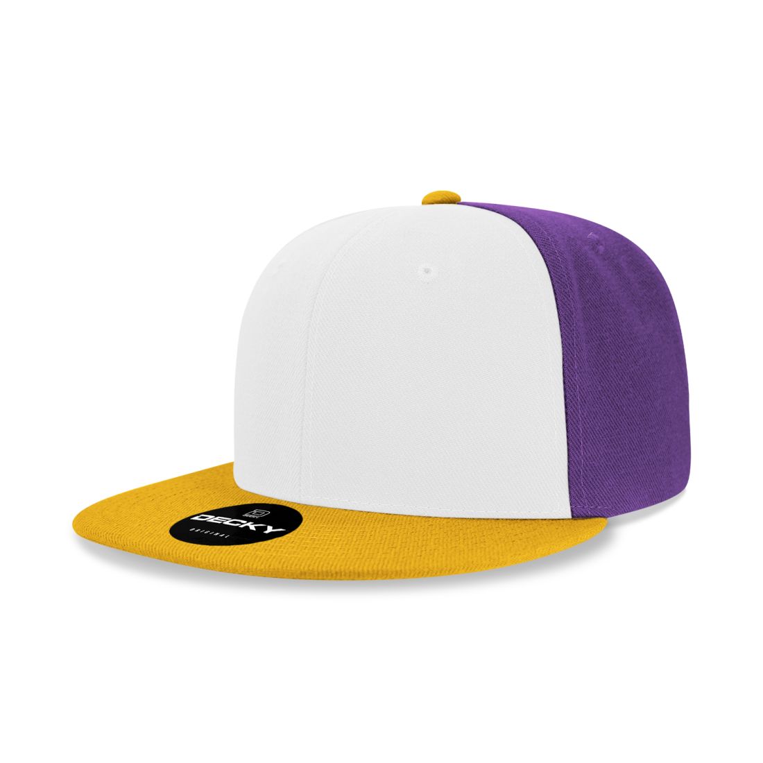 Decky 6020 High Profile Snapback Hats 6 Panel Flat Bill Caps Structured Wholesale