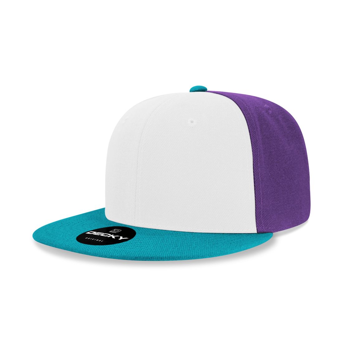 Decky 6020 High Profile Snapback Hats 6 Panel Flat Bill Caps Structured Wholesale