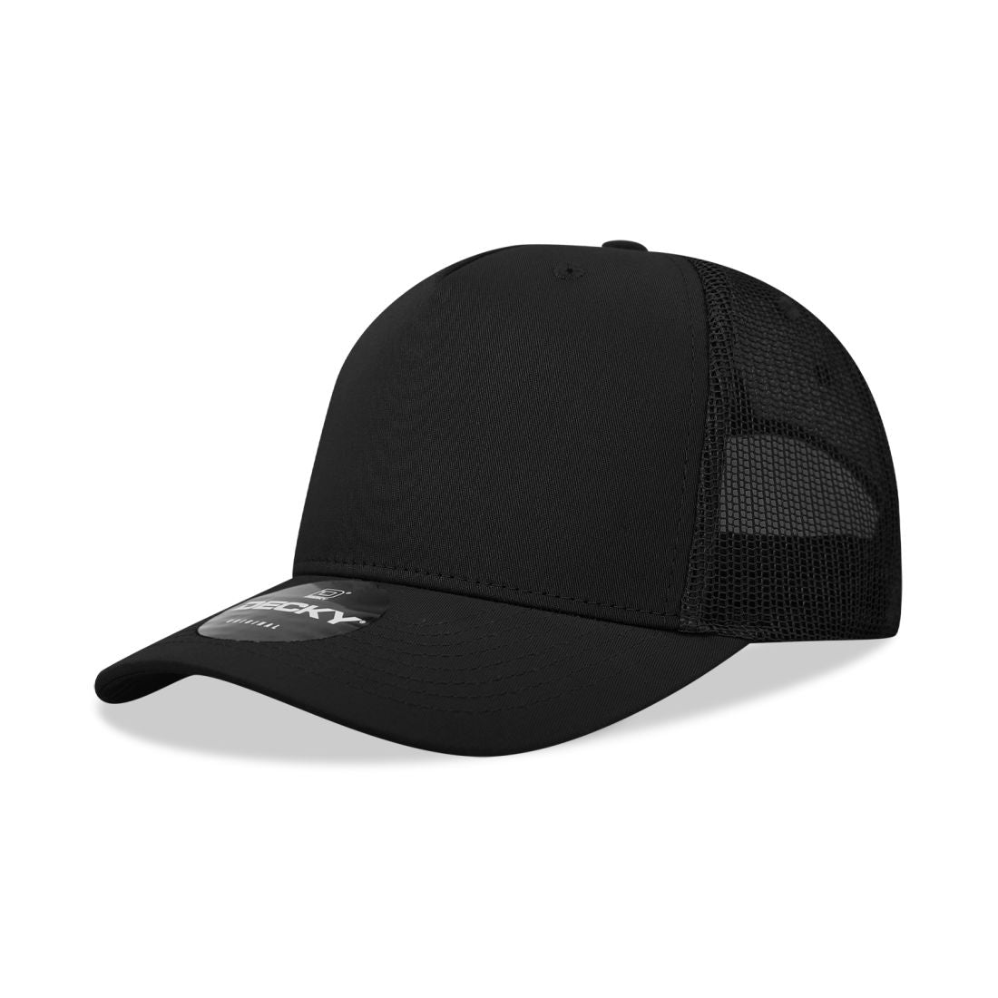 Decky 6030 Mid Profile Trucker Hats 5 Panel Caps Cotton Structured