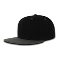 Decky 7011 Kids Youth Snapback Hats 6 Panel High Profile Flat Bill Caps Structured