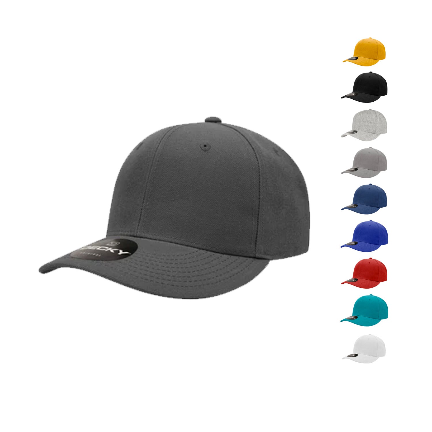 Decky 1040 Trucker Blank Profile 5 Structured High Hats Panel Snapback Caps