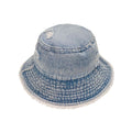 Empire Cove Womens Distressed Denim Bucket Hat Fishermans Cotton Blue