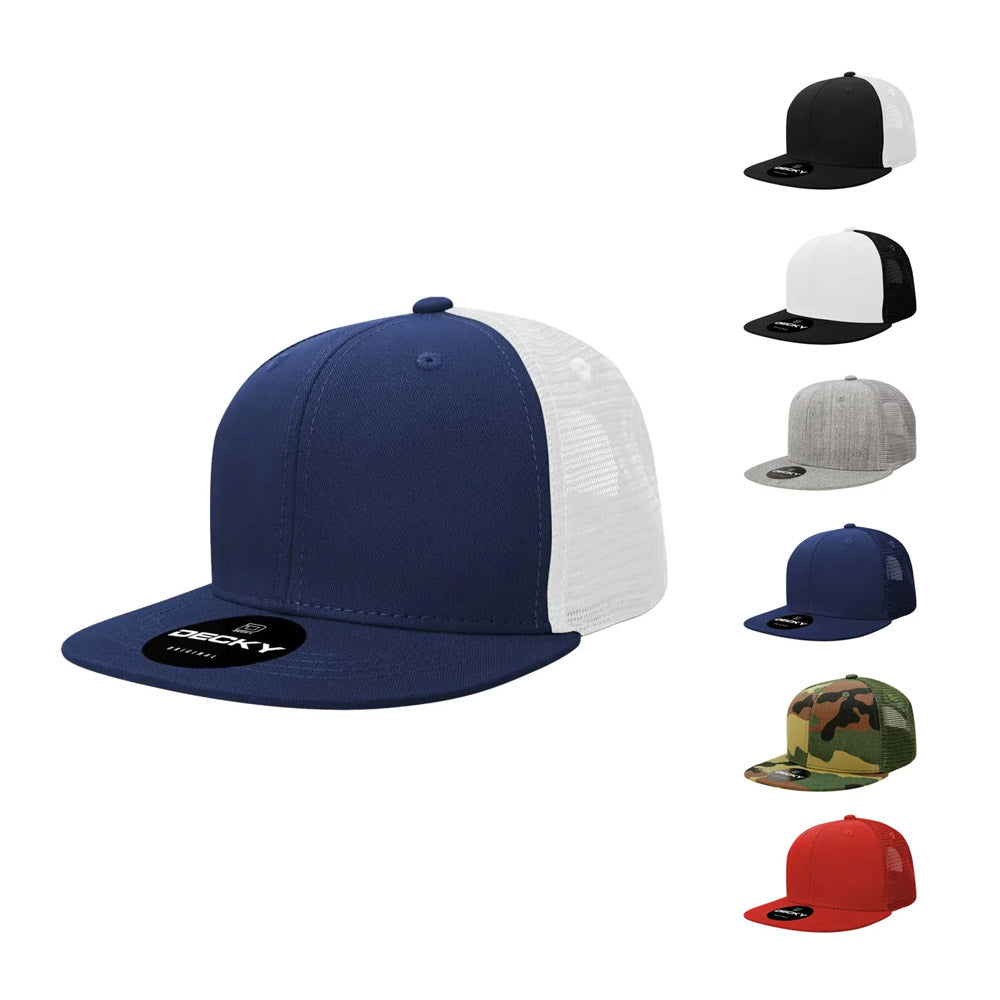 6 Lot Blank Neon Foam Mesh Trucker Hats Caps Solid Two Tone Wholesale