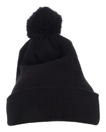 YP Classics 1501P Pom-Pom Cuffed Knit Beanie