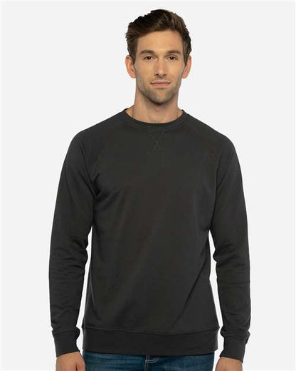 Next Level 9000 Unisex Laguna Raglan Crewneck Sweatshirt
