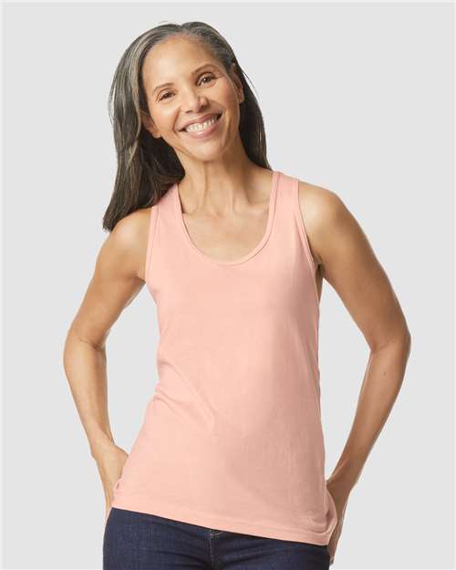 Gildan 64220LCVC Women's Softstyle® CVC Racerback Tank Top