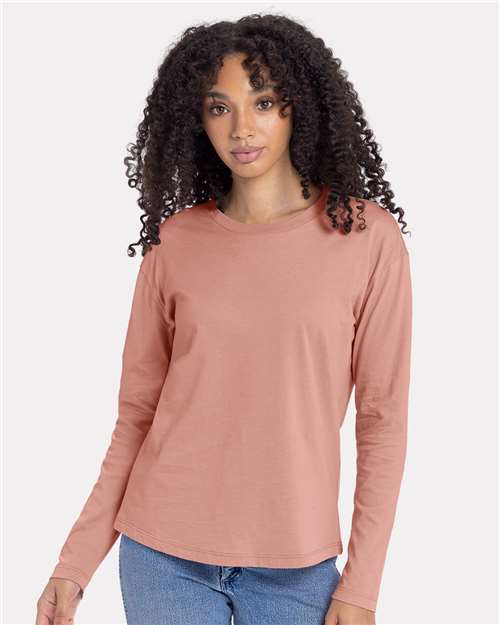 Next Level 3911 Women's Cotton Relaxed Long Sleeve Tee