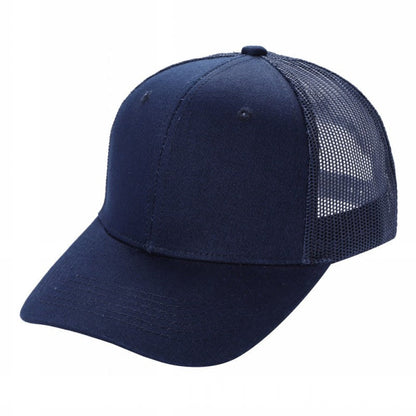 Unbranded 6-Panel Curve Trucker Hat, Blank Mesh Back Cap