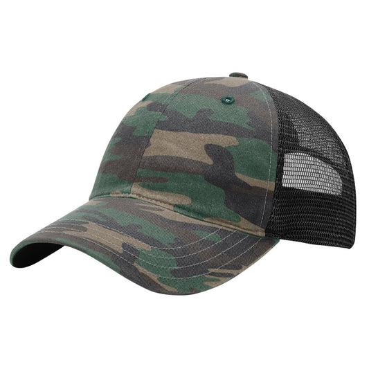 Richardson 111P Garment Washed Printed Trucker Hat - Star Hats & Embroidery