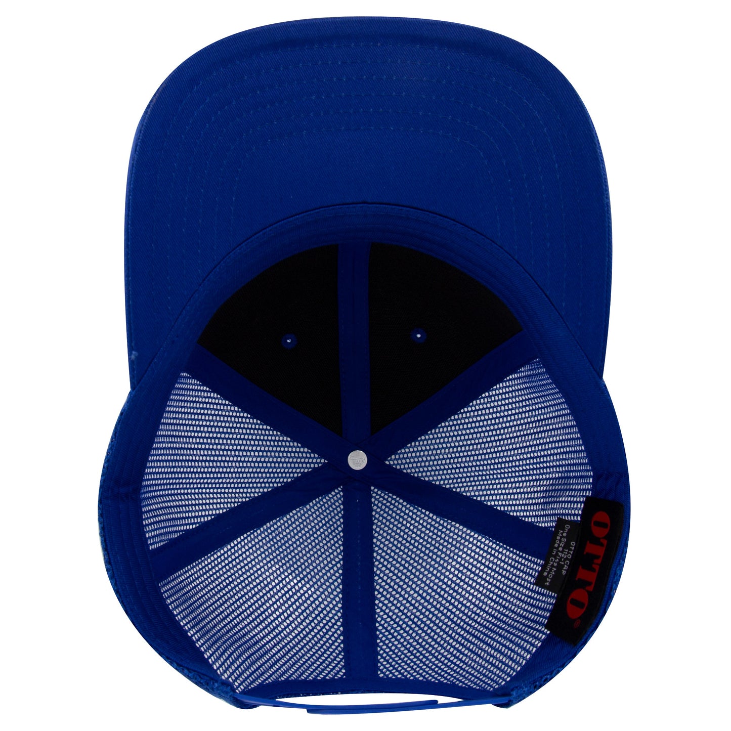 Otto Cap 112-1 6 Panel Mid Profile Mesh Back Trucker Cap