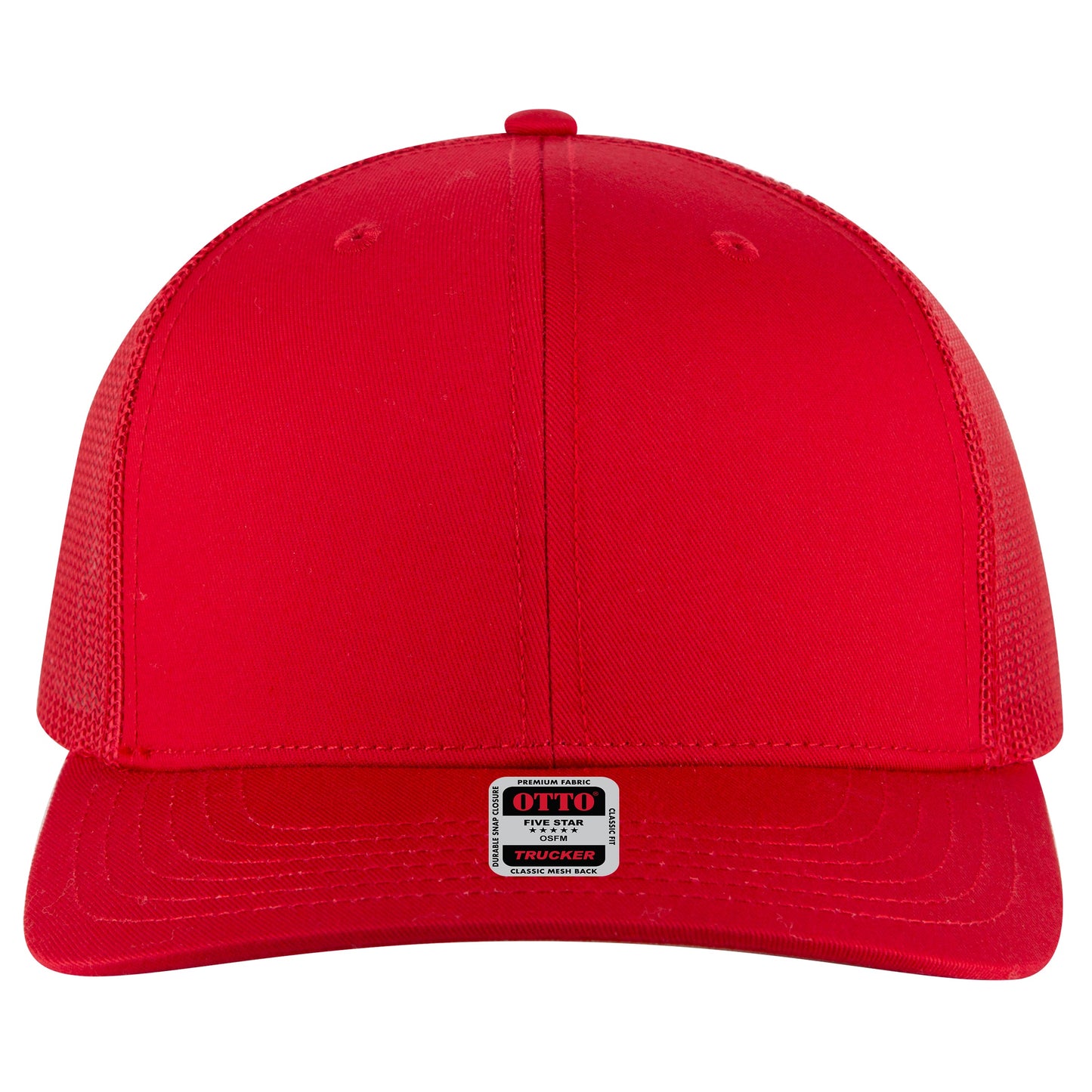 Otto Cap 112-1 6 Panel Mid Profile Mesh Back Trucker Cap