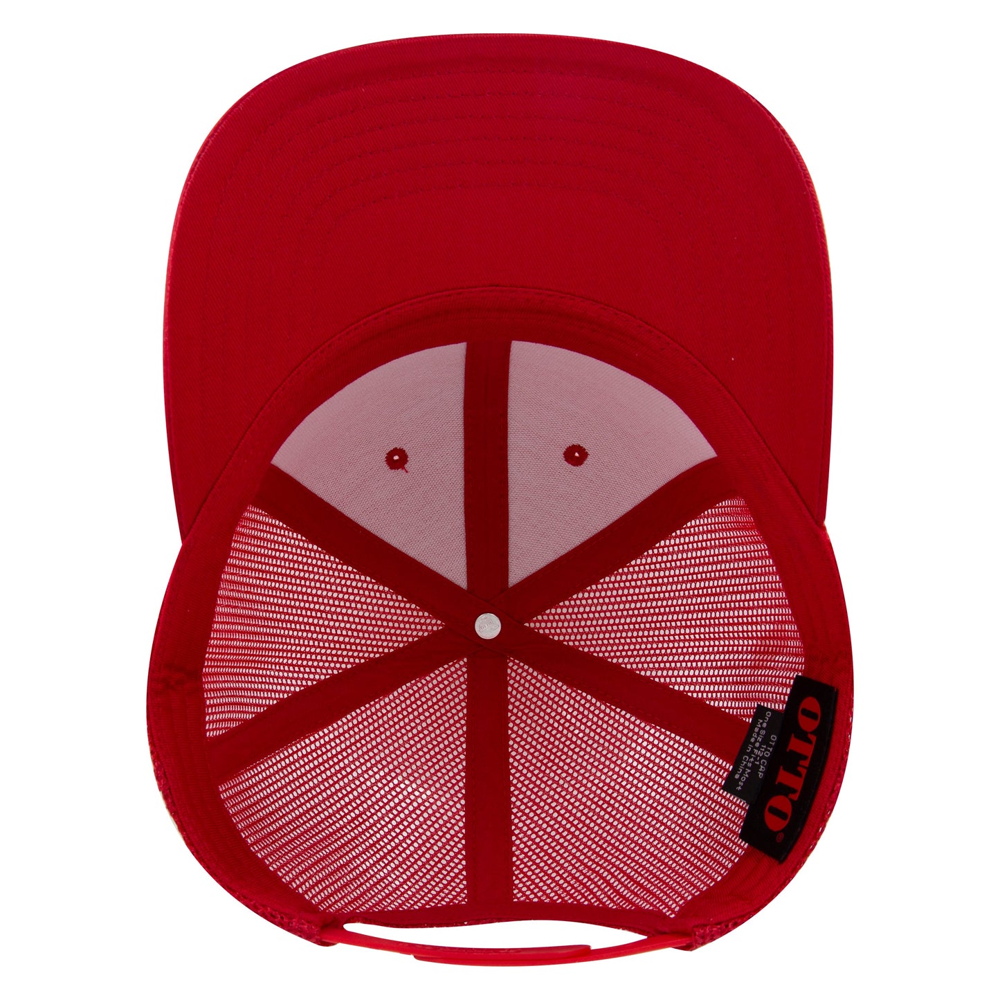 Otto Cap 112-1 6 Panel Mid Profile Mesh Back Trucker Cap