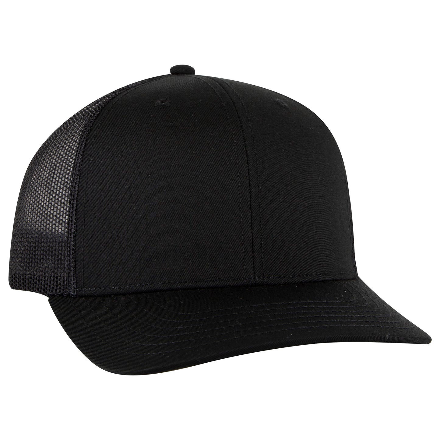 Otto Cap 112-1 6 Panel Mid Profile Mesh Back Trucker Cap