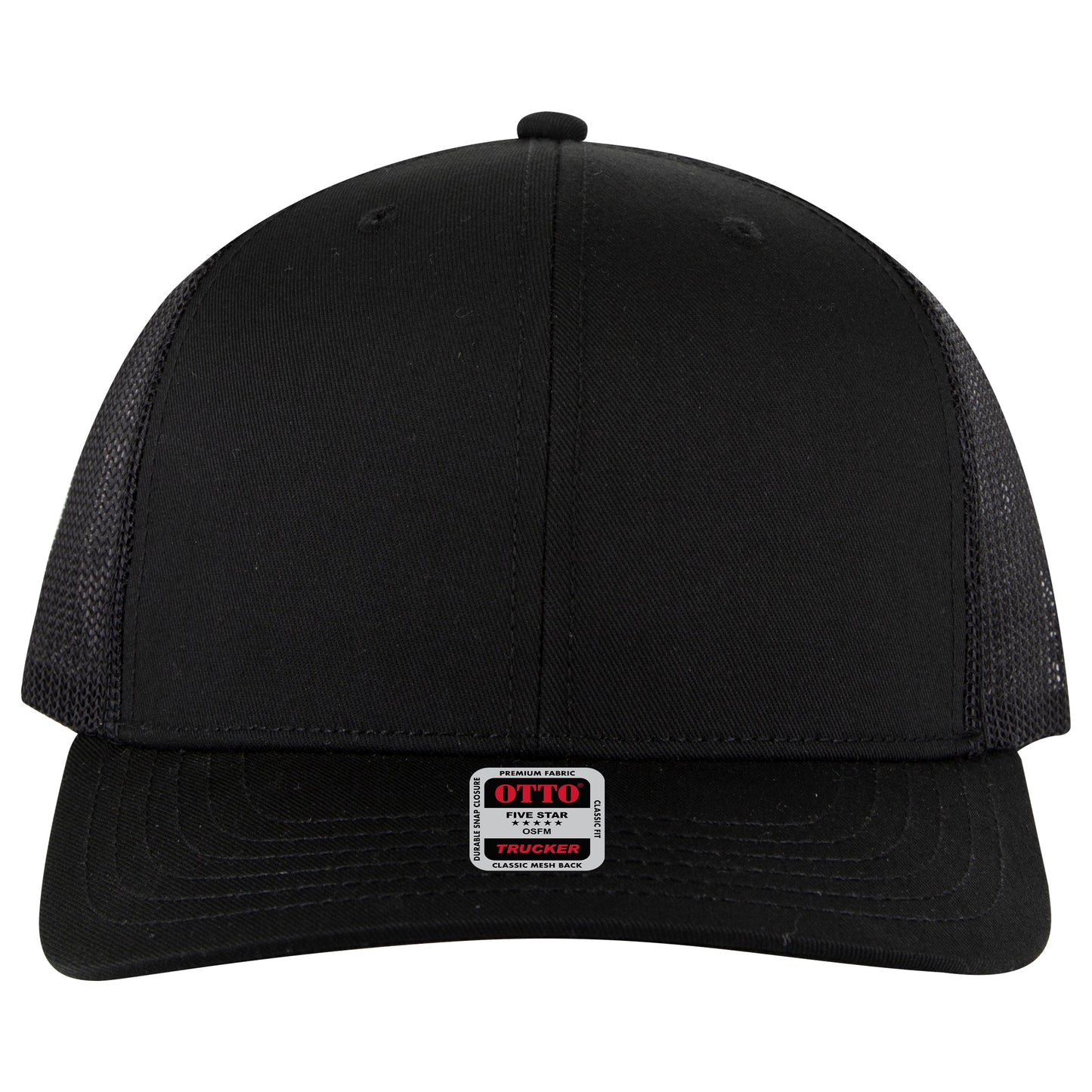 Otto Cap 112-1 6 Panel Mid Profile Mesh Back Trucker Cap