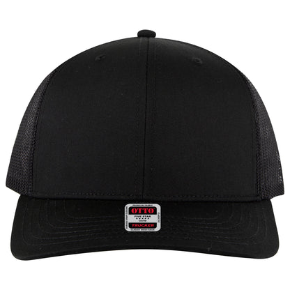 Otto Cap 112-1 6 Panel Mid Profile Mesh Back Trucker Cap