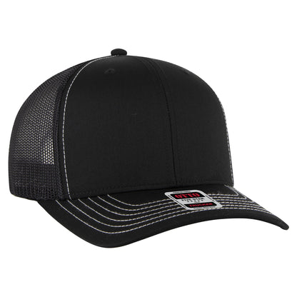 Otto Cap 112-1 6 Panel Mid Profile Mesh Back Trucker Cap